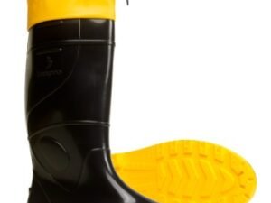 Bota de PVC Preta com Polaina Longa